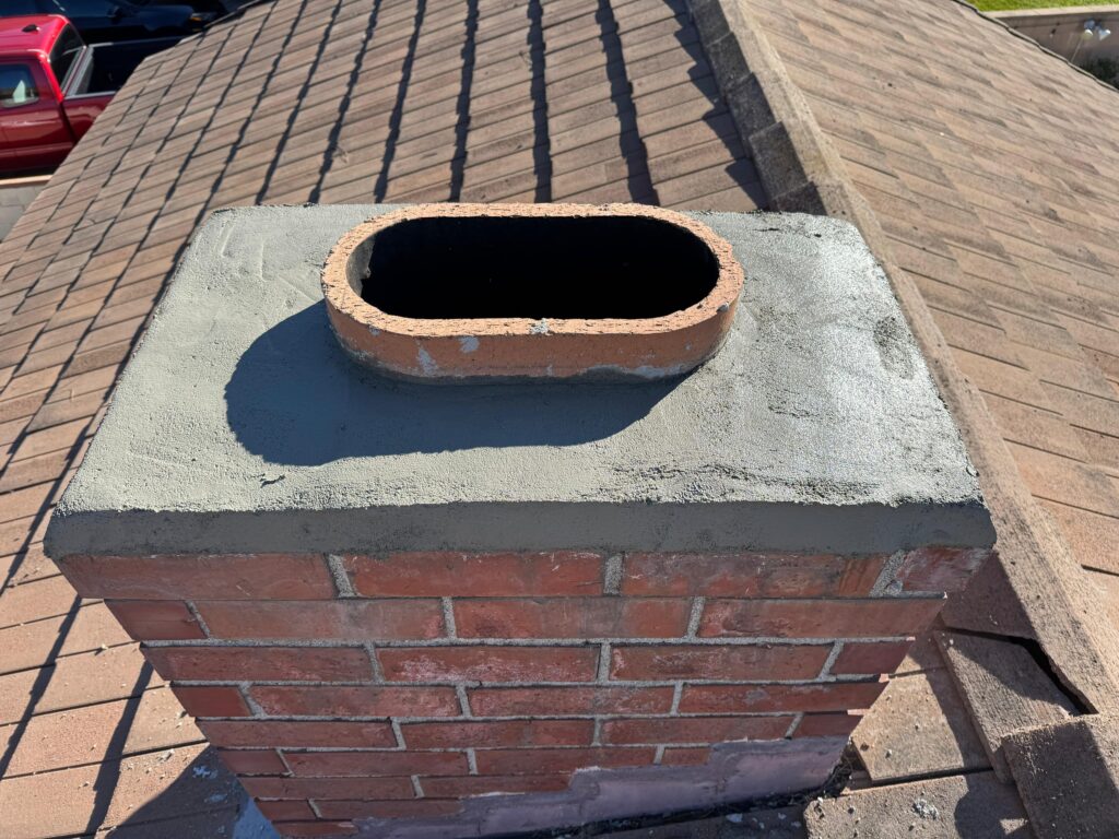 chimney repair damaged crown kansas
